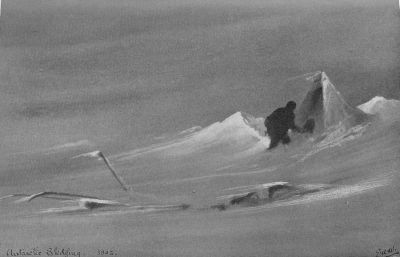 A Blizzard Camp&mdash;E. A. Wilson, del.